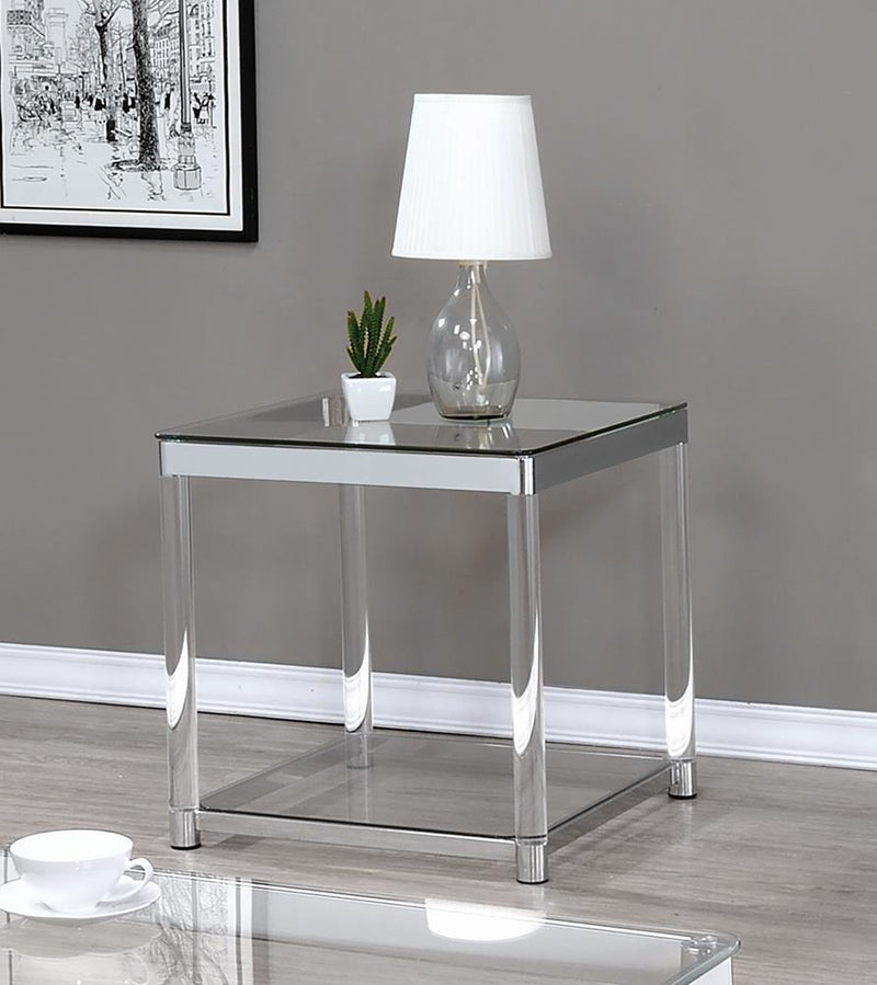 G720748 Contemporary Chrome Side Table