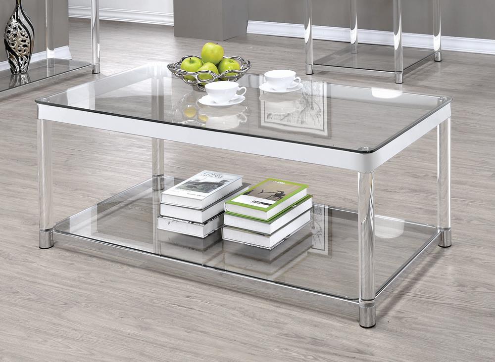 G720748 Contemporary Chrome Coffee Table | Coffee Table