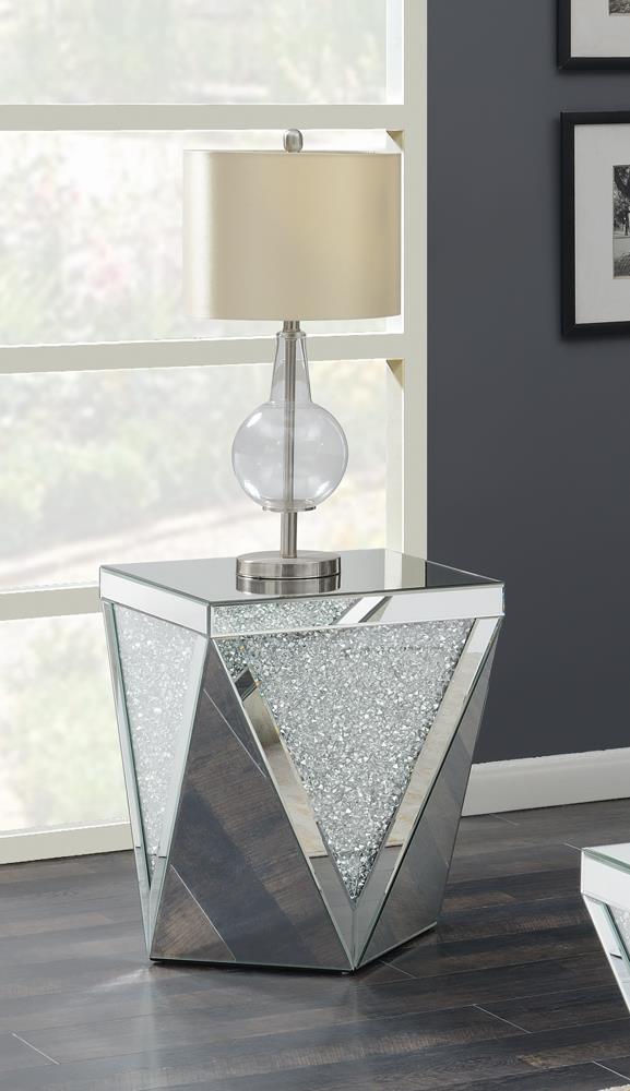 G722507 Contemporary Silver Side Table