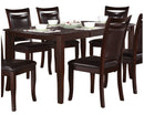 Homelegance Maeve Dining Table in Dark Cherry 2547-72