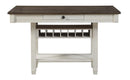 Homelegance Granby Counter Height Dining Table in White & Brown 5627NW-36*