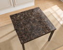 5-Piece Faux Marble Counter Height Dining Set