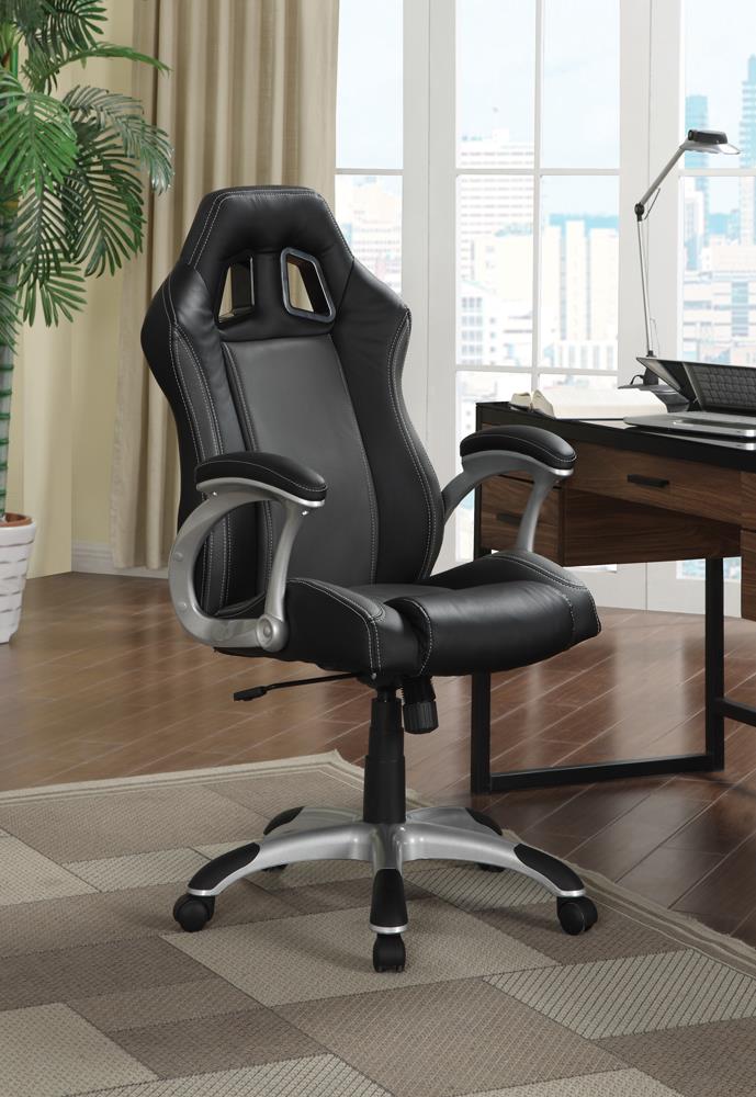 G800046 Contemporary Black and Grey Office Chair