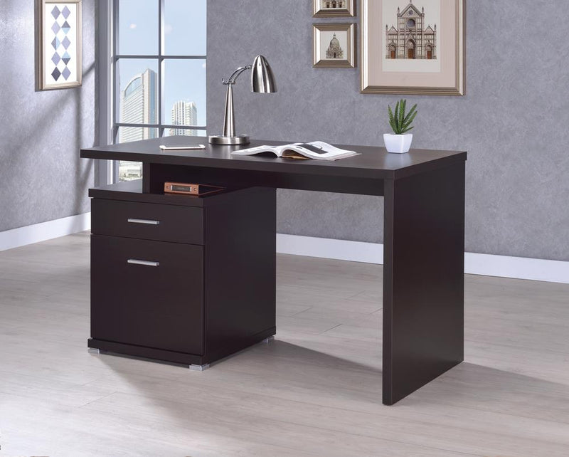 G800109 Office Desk with Drawer in Cappuccino