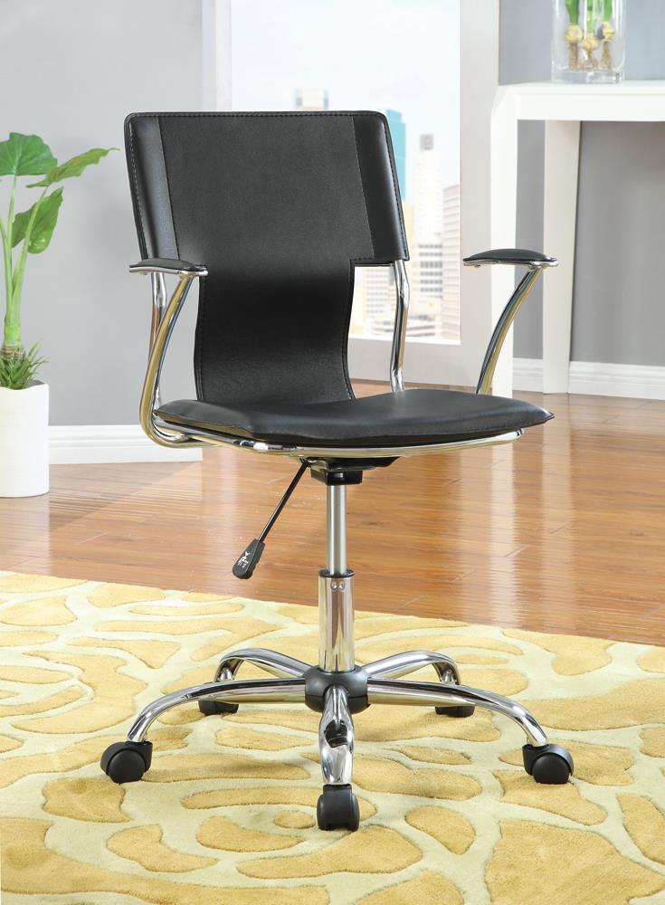G800207 Contemporary Black Adjustable Office Chair