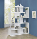 Transitional White Bookcase