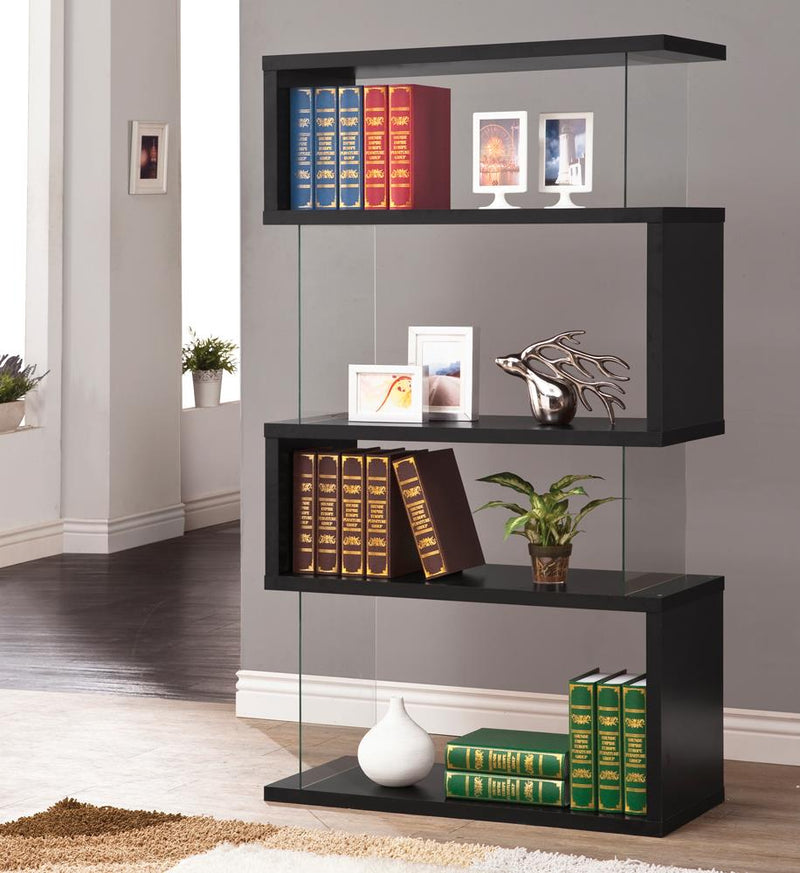 G800340 Casual Black Bookcase