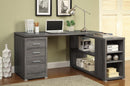 Yvette Weathered Grey Executive Desk