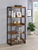 Estrella Industrial Antique Nutmeg Bookcase