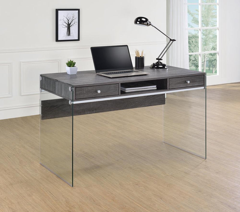 G800818 Contemporary Weathered Grey Writing Desk
