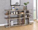 Rustic Salvaged Cabin Low-Profile Bookcase