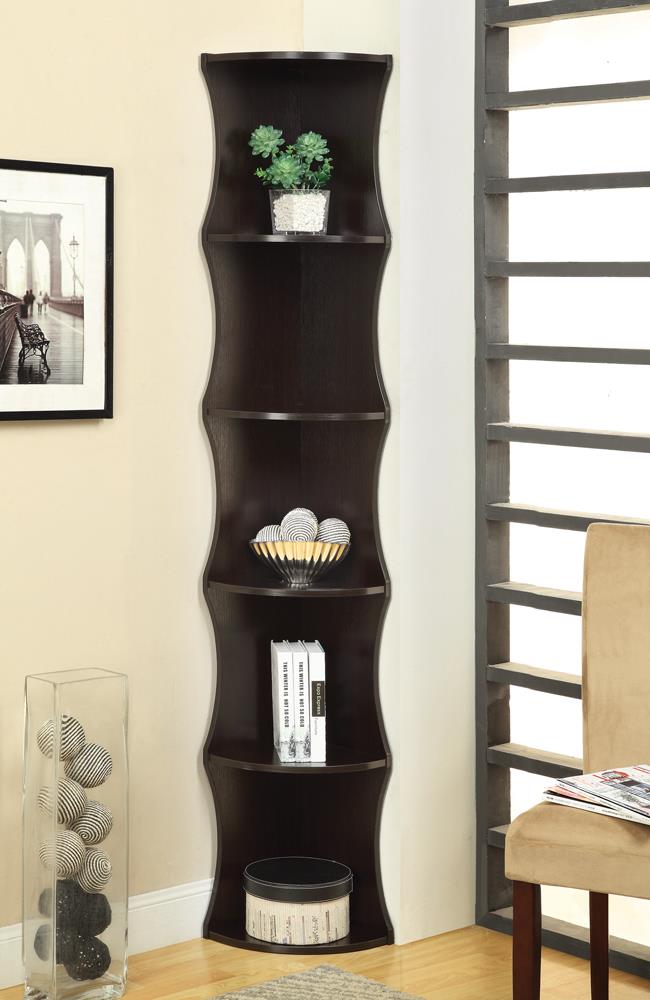 G801182 Casual Cappuccino Corner Bookcase