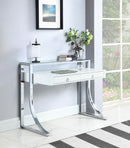 G802141 Contemporary Glossy White Writing Desk