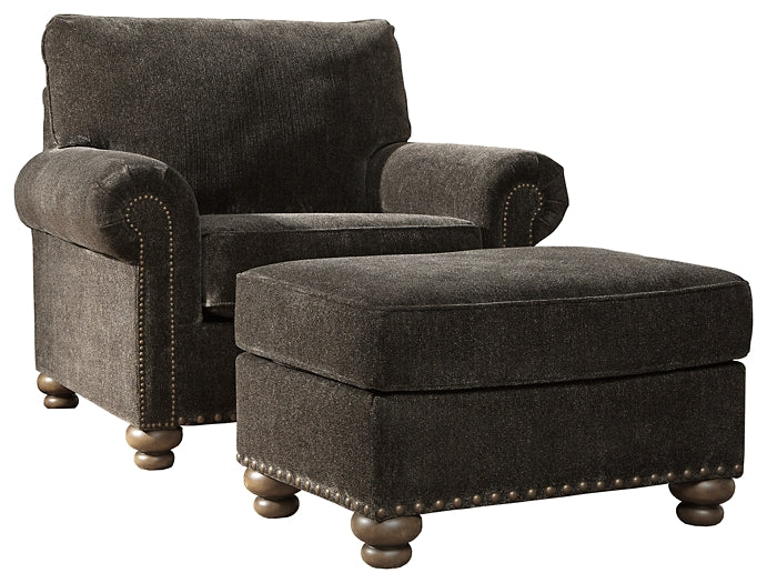 Stracelen Chair & Ottoman Set