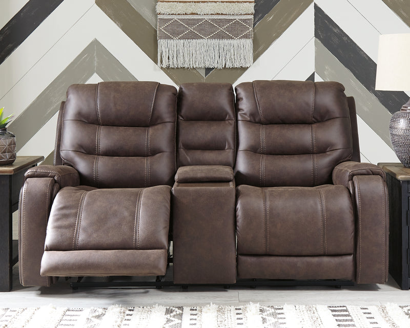 Yacolt Power Reclining Loveseat with Console