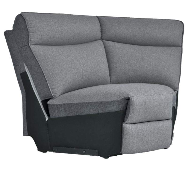 Homelegance Furniture Maroni Corner Seat in Dark Gray/Light Gray 8259-CR