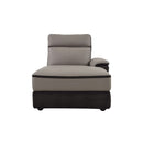 Homelegance Furniture Laertes Right Side Chaise in Taupe Gray 8318-5R