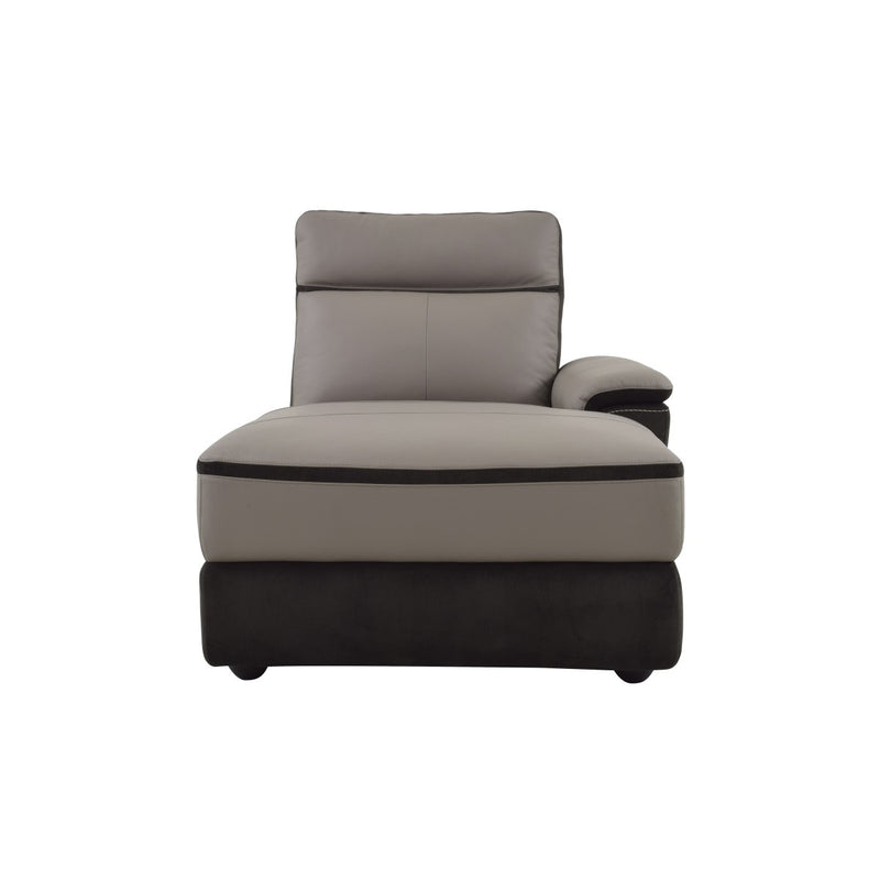 Homelegance Furniture Laertes Right Side Chaise in Taupe Gray 8318-5R