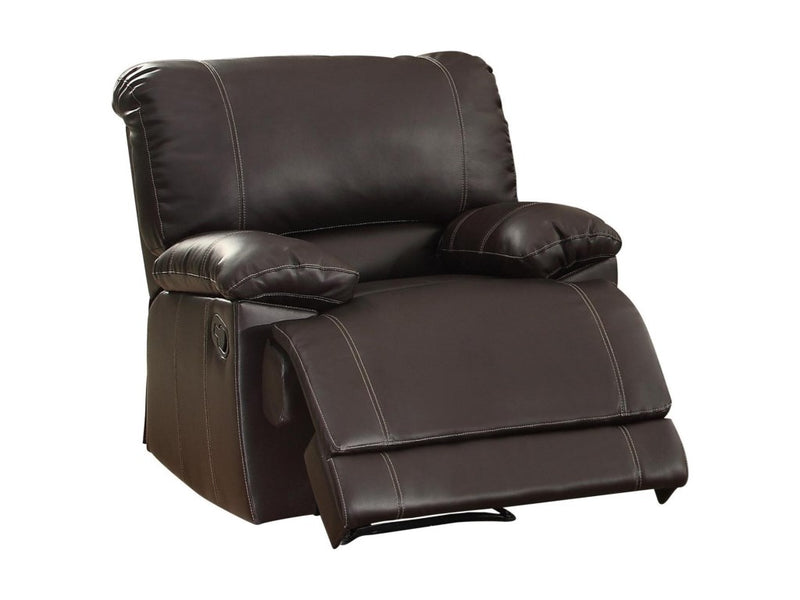 Homelegance Furniture Cassville Double Reclining Chair in Dark Brown 8403-1