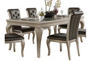 Homelegance Crawford Dining Table in Silver 5546-84