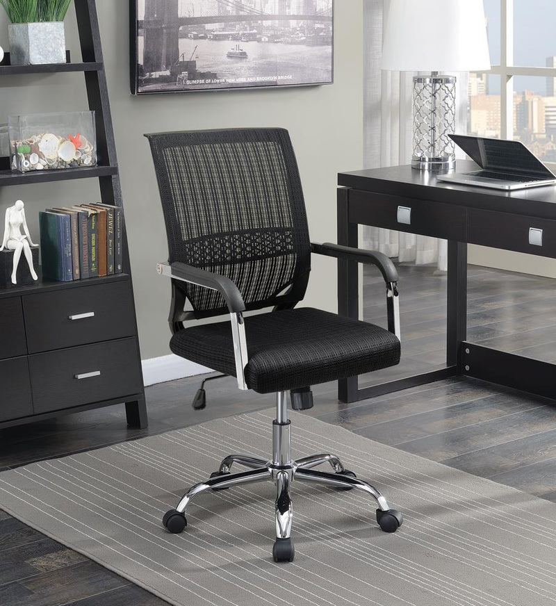 G881055 Contemporary Black Mesh Back Office Chair