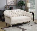 Traditional Natural Linen Settee