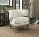 G902559  Contemporary White Accent Chair