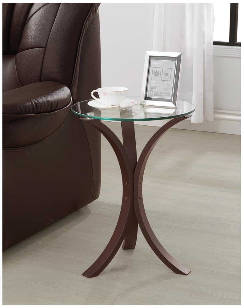 G902867 Transitional Cappuccino Accent Table