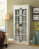 Traditional Antique White Tall Cabinet