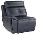 Homelegance Furniture Avenue Left Side Reclining Chair in Navy 9469NVB-LR