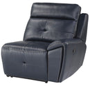 Homelegance Furniture Avenue Right Side Reclining Chair in Navy 9469NVB-RR