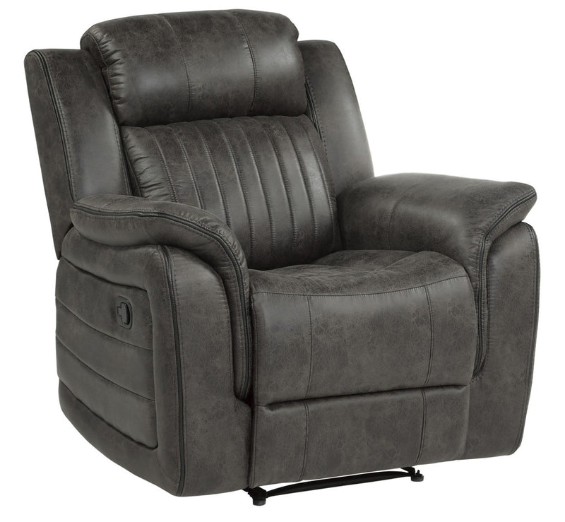 Homelegance Furniture Centeroak Reclining Chair in Gray 9479BRG-1