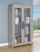 Rustic Grey Curio Cabinet