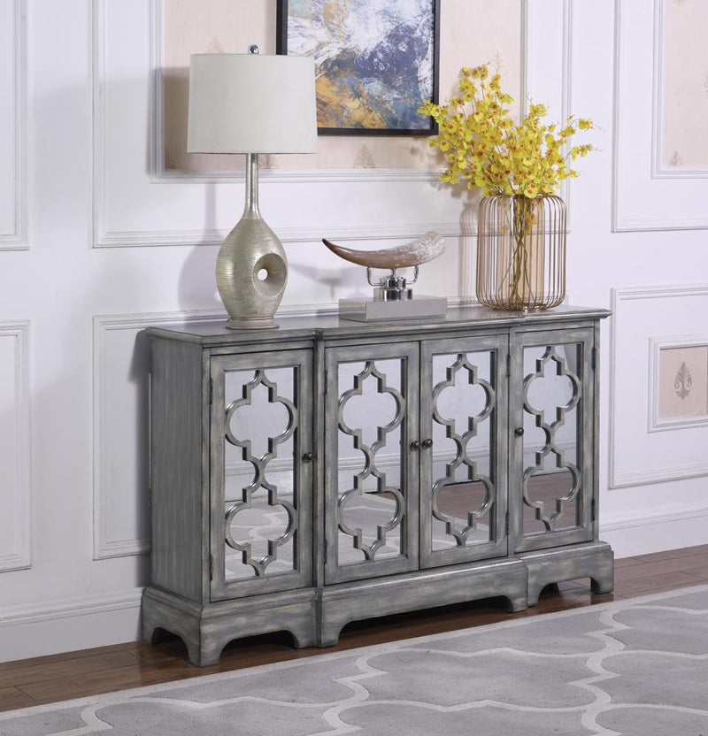 G950822 Rustic Grey Accent Cabinet
