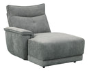 Homelegance Furniture Tesoro Left Side Chaise in Dark Gray 9509DG-5L