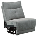 Homelegance Furniture Tesoro Armless Reclining Chair in Dark Gray 9509DG-AR