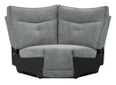 Homelegance Furniture Tesoro Corner Seat in Dark Gray 9509DG-CR