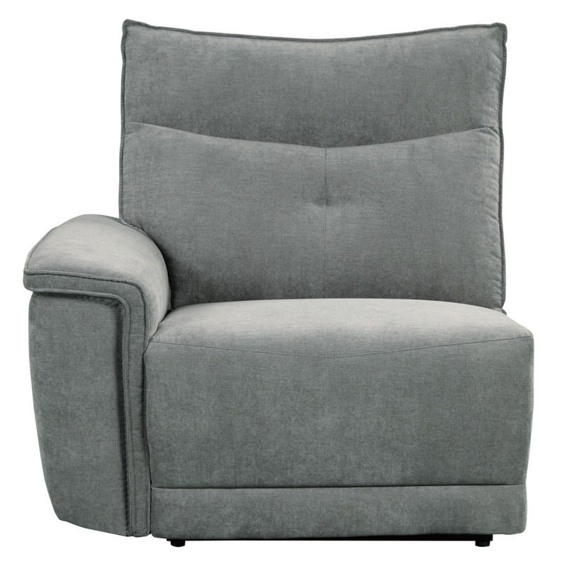 Homelegance Furniture Tesoro Power Left Side Reclining Chair in Dark Gray 9509DG-LRPWH