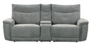 Homelegance Furniture Tesoro Power Double Reclining Loveseat in Dark Gray 9509DG-2CNPWH*