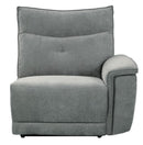 Homelegance Furniture Tesoro Power Right Side Reclining Chair in Dark Gray 9509DG-RRPWH
