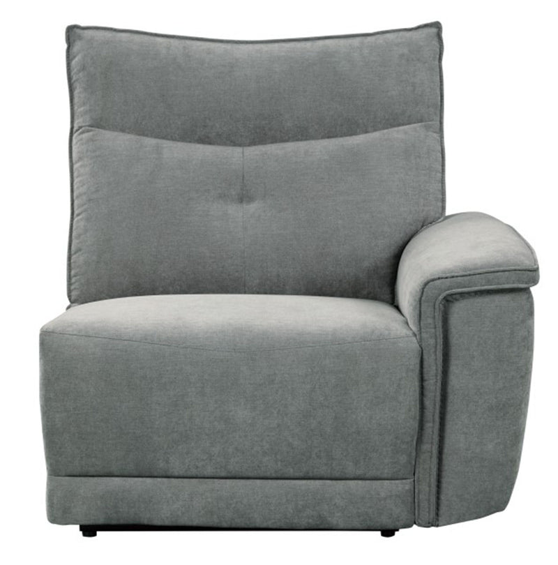 Homelegance Furniture Tesoro Right Side Reclining Chair in Dark Gray 9509DG-RR