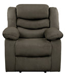 Homelegance Furniture Discus Double Reclining Chair in Brown 9526BR-1
