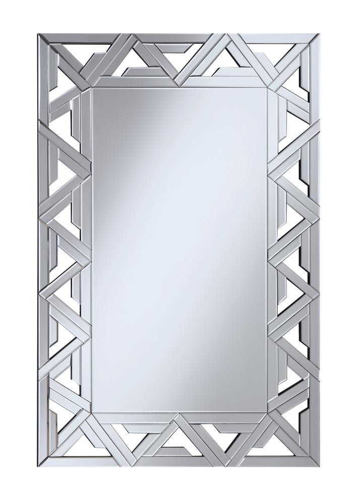 G960089 Contemporary Silver Wall Mirror