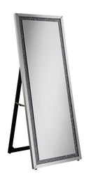 G961421 Silver Standing Cheval Mirror