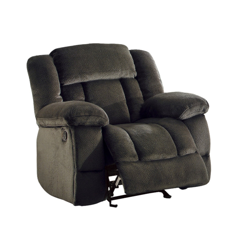 Homelegance Furniture Laurelton Glider Reclining Chair in Chocolate 9636-1
