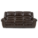 Homelegance Furniture Center Hill Double Reclining Sofa in Dark Brown 9668BRW-3