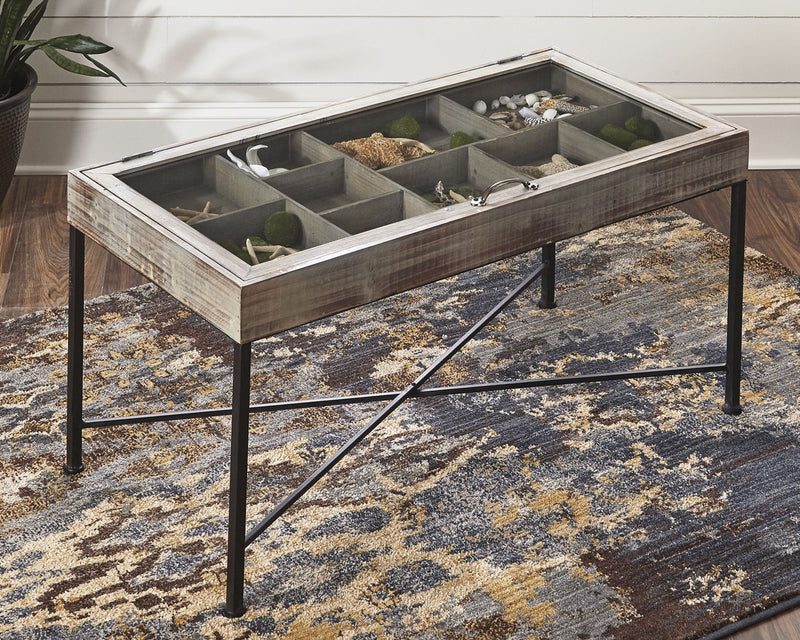 Shellmond Coffee Table with Display Case