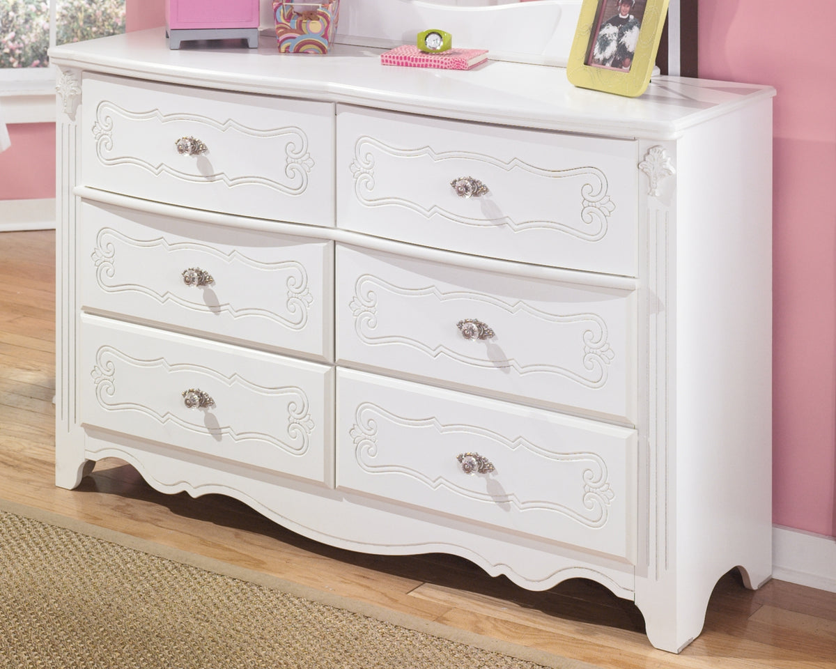 Ashley furniture ホワイト タンス 5段 Ashley Kanwyn 5-Piece King Storage Bedroom Set in Whitewash