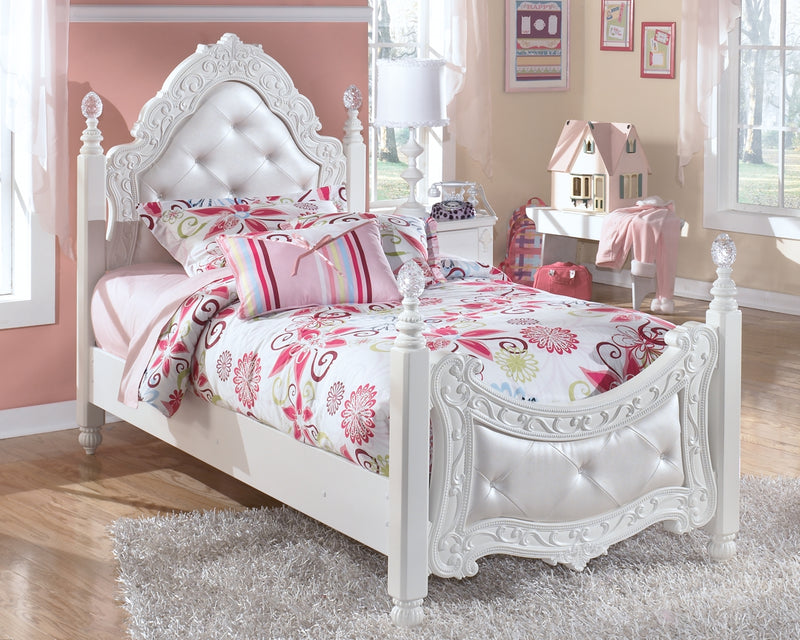 Exquisite Twin Poster Bed