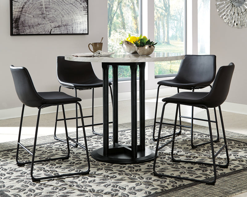 Centiar 5-Piece Counter Height Dining Room Set